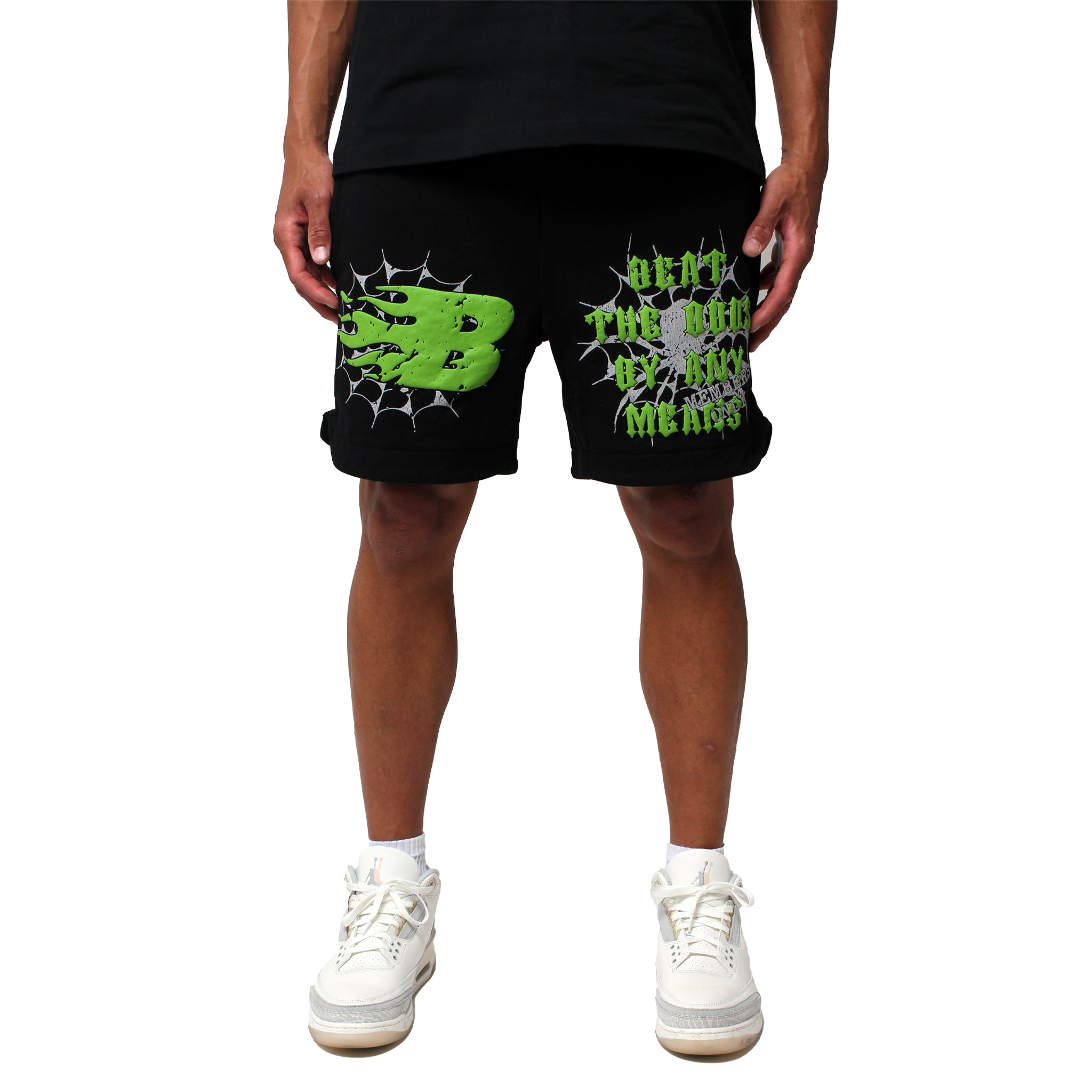 BEAT THE ODDS SWEATSHORTS BLACK