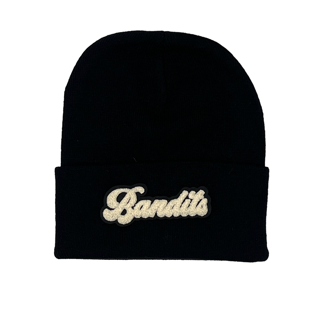 VARSITY SCRIPT BEANIE BLACK