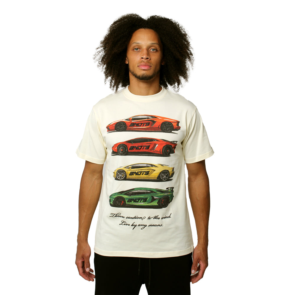 CAUTION TO THE WIND S/S TEE CREME