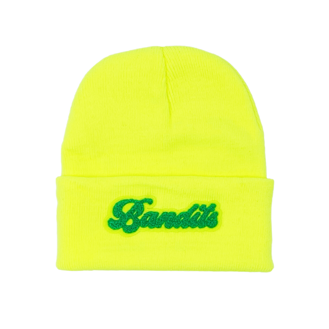 VARSITY SCRIPT BEANIE LIMONCELLO