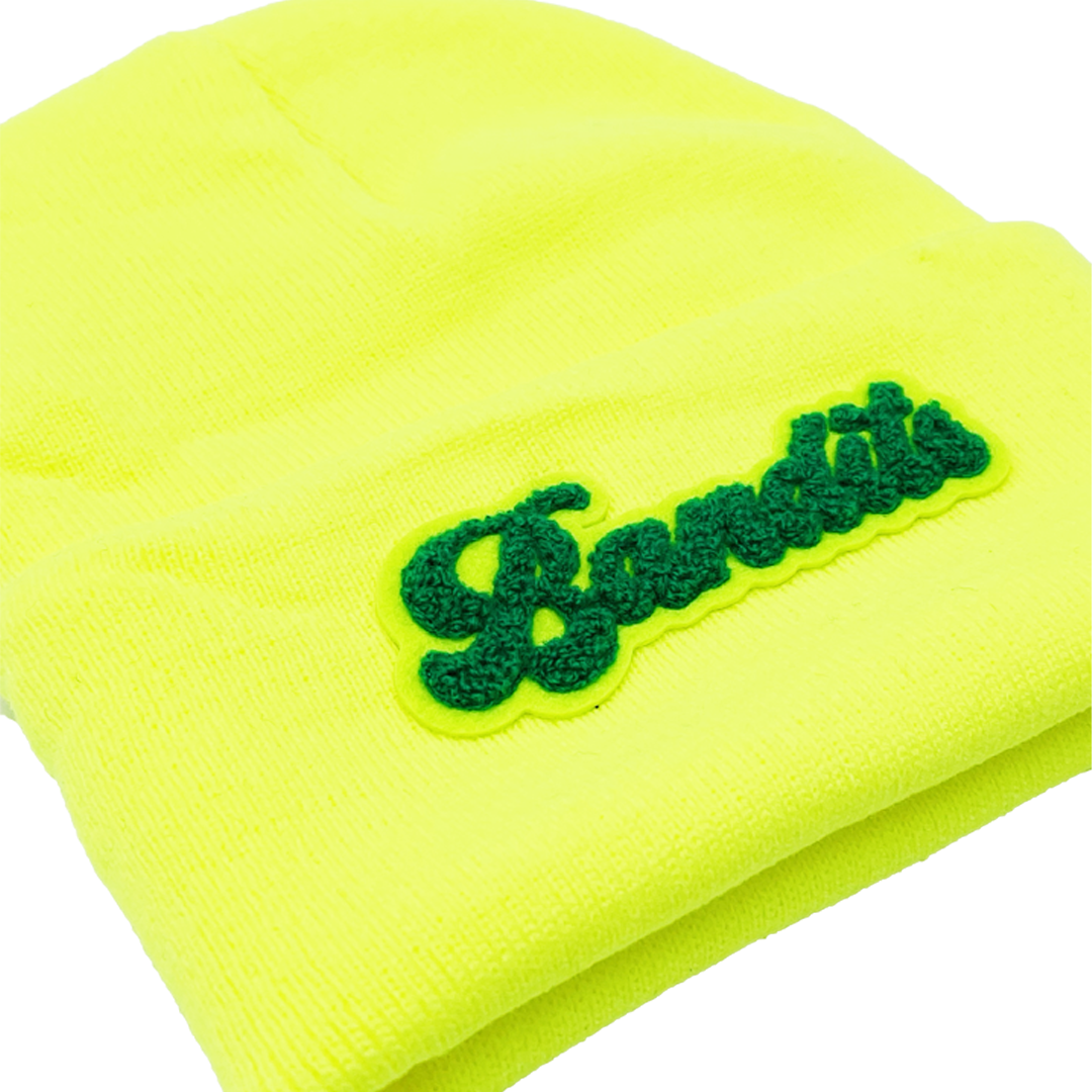 VARSITY SCRIPT BEANIE LIMONCELLO