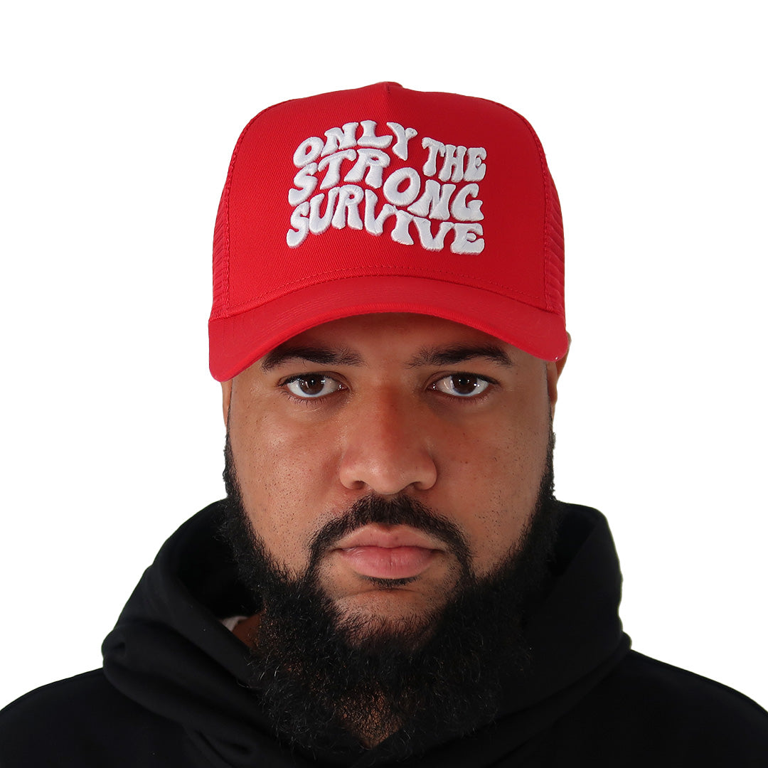ONLY_THE_STRONG_SURVIVE_TRUCKER_RED.jpg