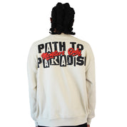 PATH TO PARADISE CREWNECK SWEATSHIRT TAN