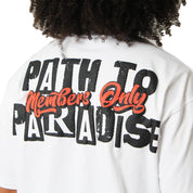 PATH TO PARADISE S/S TEE WHITE