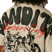 PRETTY GIRL BIKER CLUB S/S TEE TAN