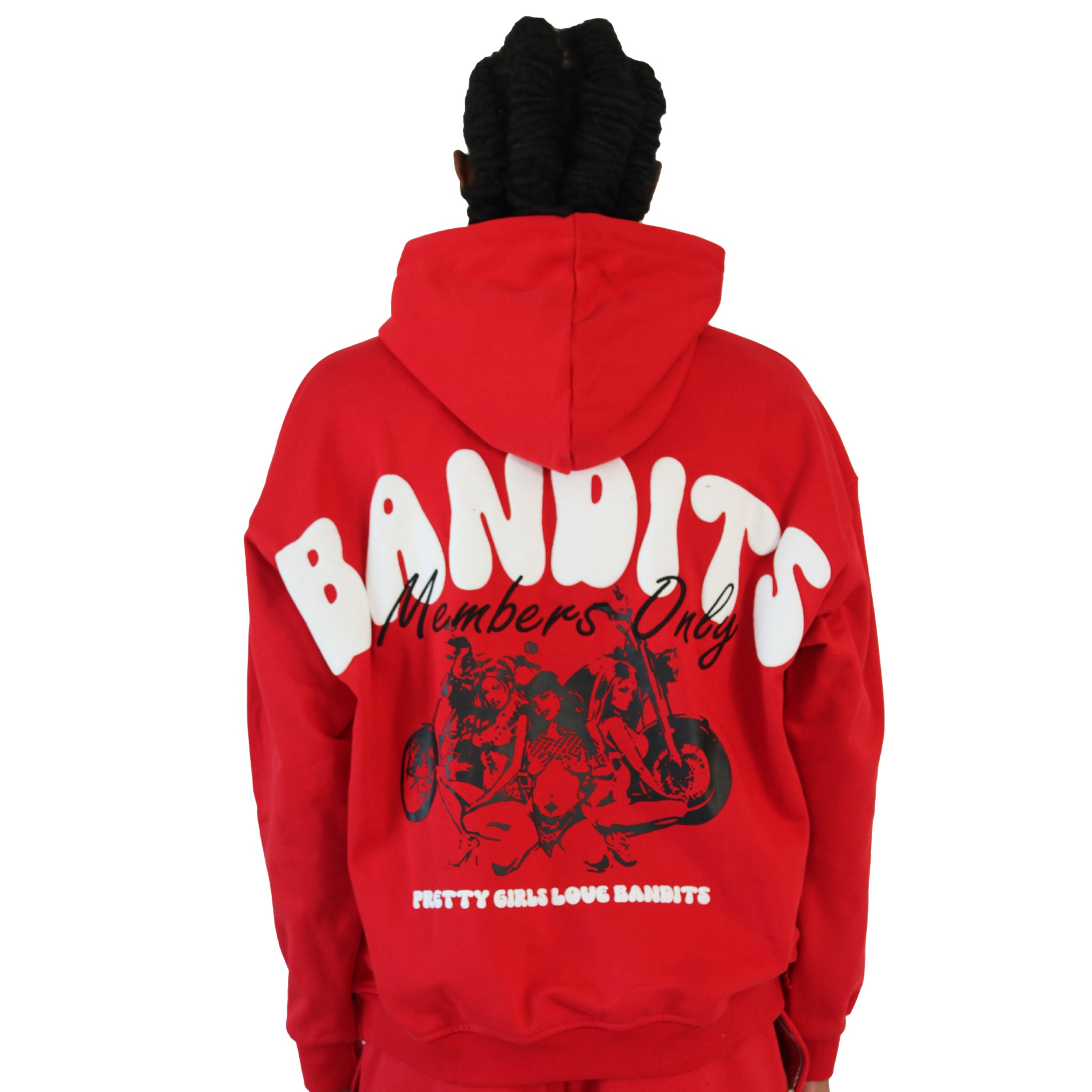 BIKER CLUB PULLOVER HOODY RED