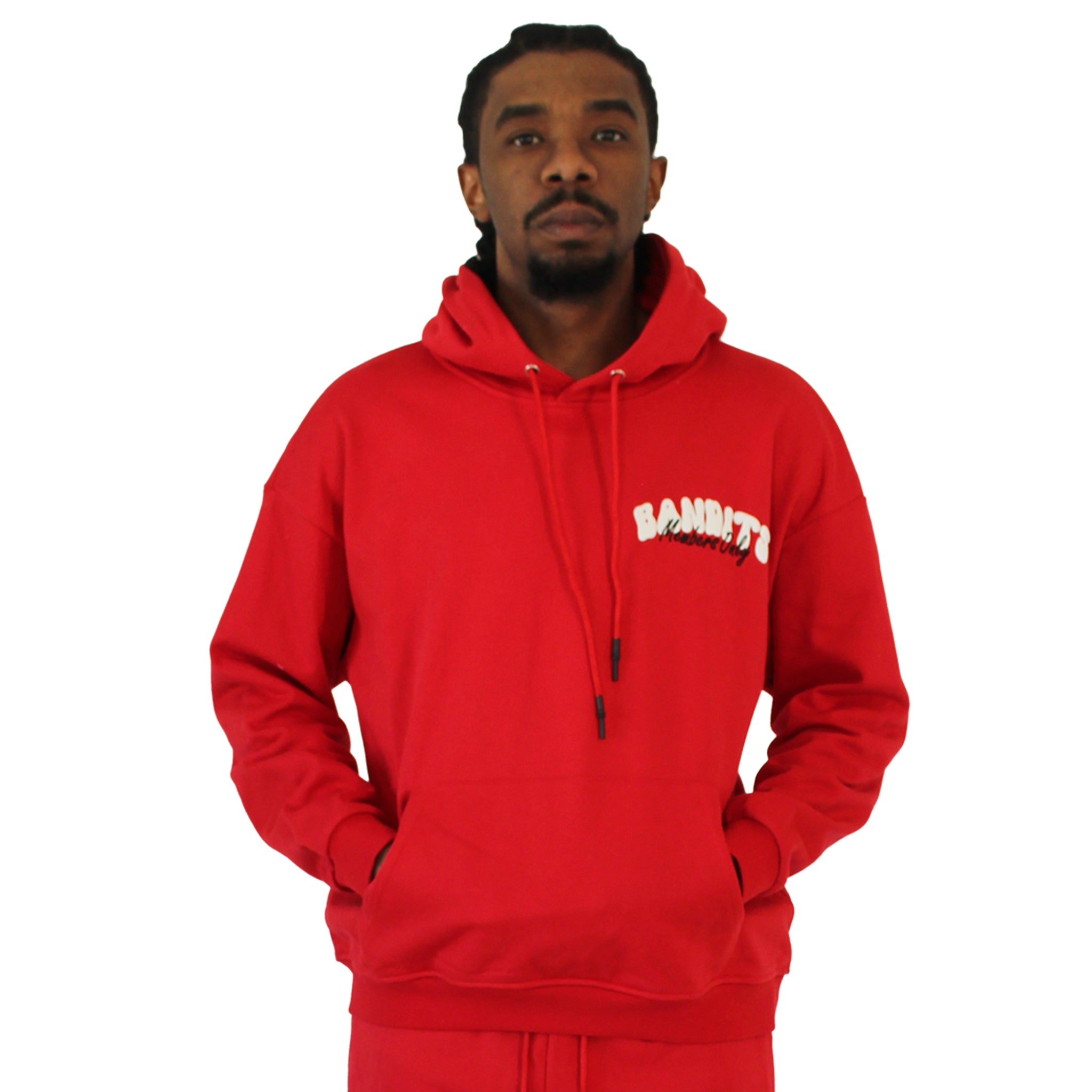 BIKER CLUB PULLOVER HOODY RED