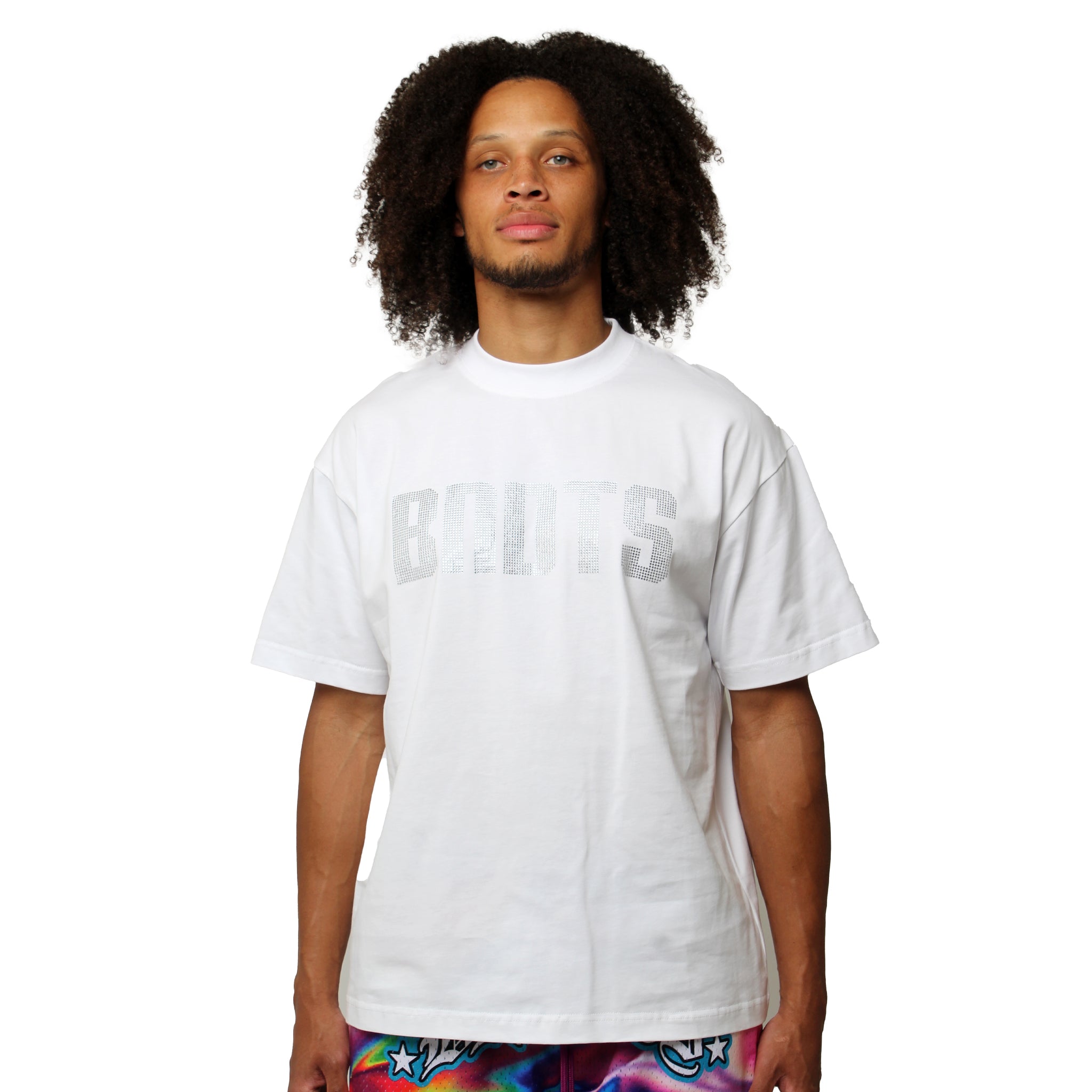 PRETTY GIRLS LOVE BANDITS RHINESTONE WHITE
