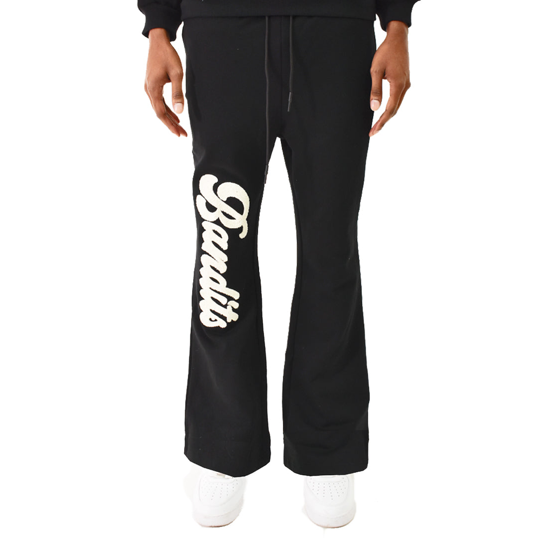 VARSITY SCRIPT SWEATPANTS BLACK