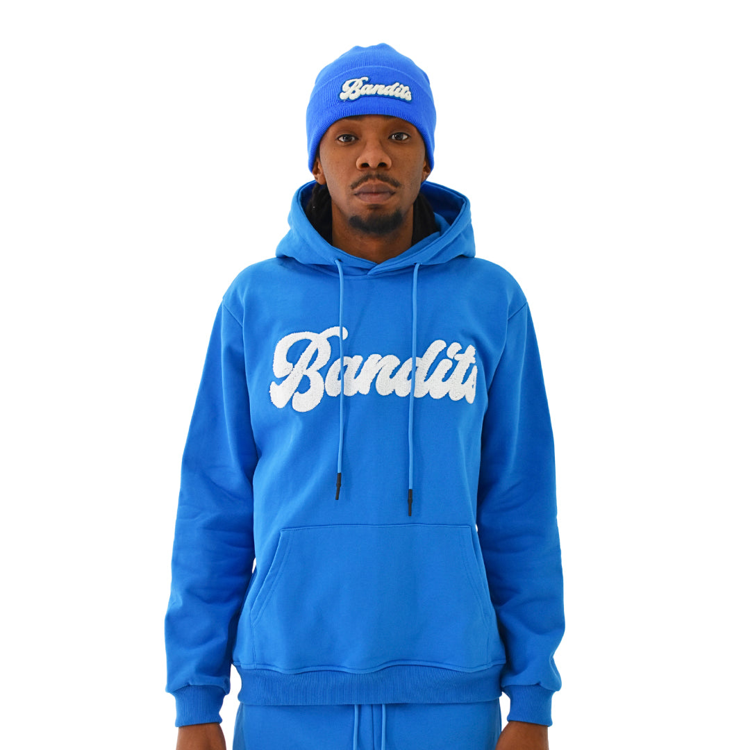 VARSITY SCRIPT PULLOVER HOODY COBALT