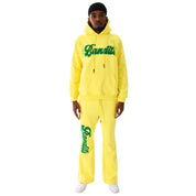 VARSITY SCRIPT SWEATPANTS LIMONCELLO