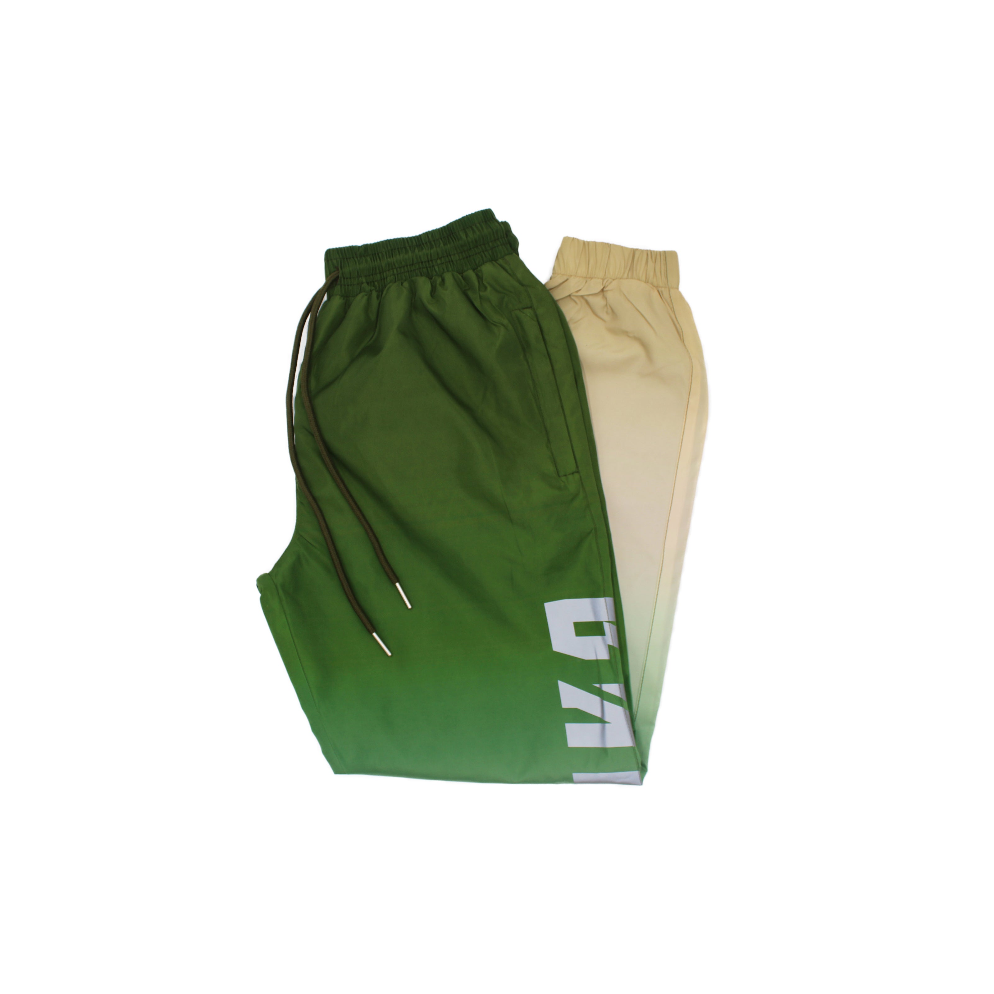 GRADIENT NYLON JOGGERS OLIVE